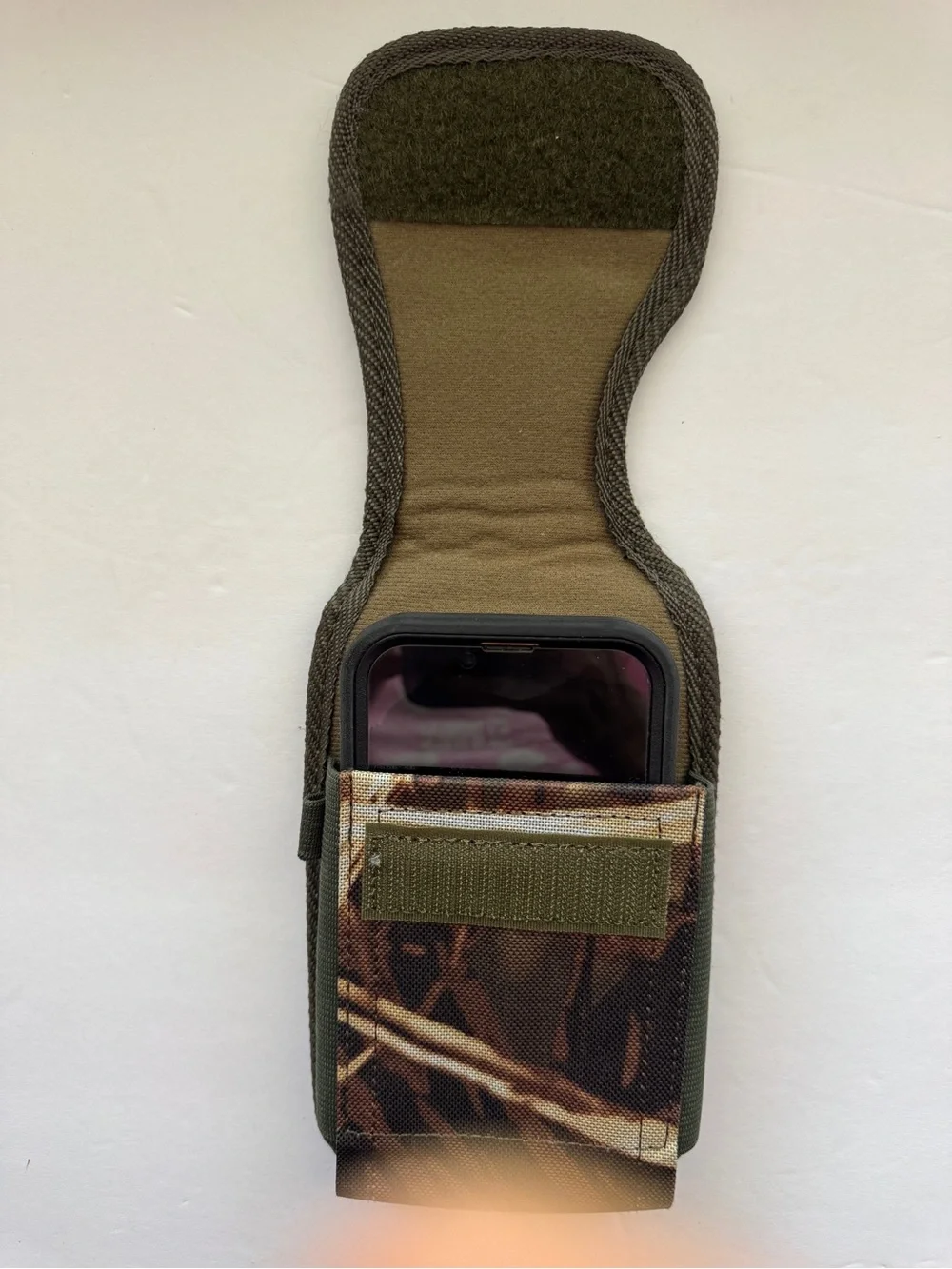 Reiko Camo Cell Phone Holster Belt Clip Pouch Nylon Case Mossy Oak Style Hunting